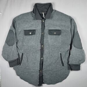 Free People Ruby coat/jacket fleece oversized Large long sleeve